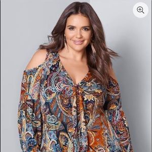 Venus Brand Cold Shoulder Top